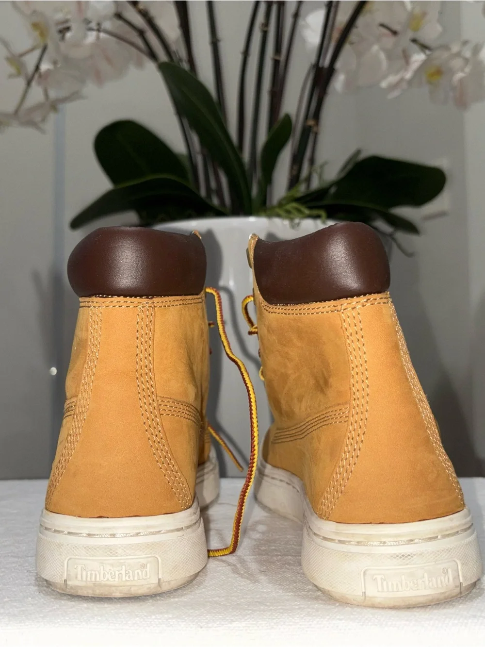 Timberland Women’s Wheat Nubuck Lace-Up High-Top Sneaker Boot